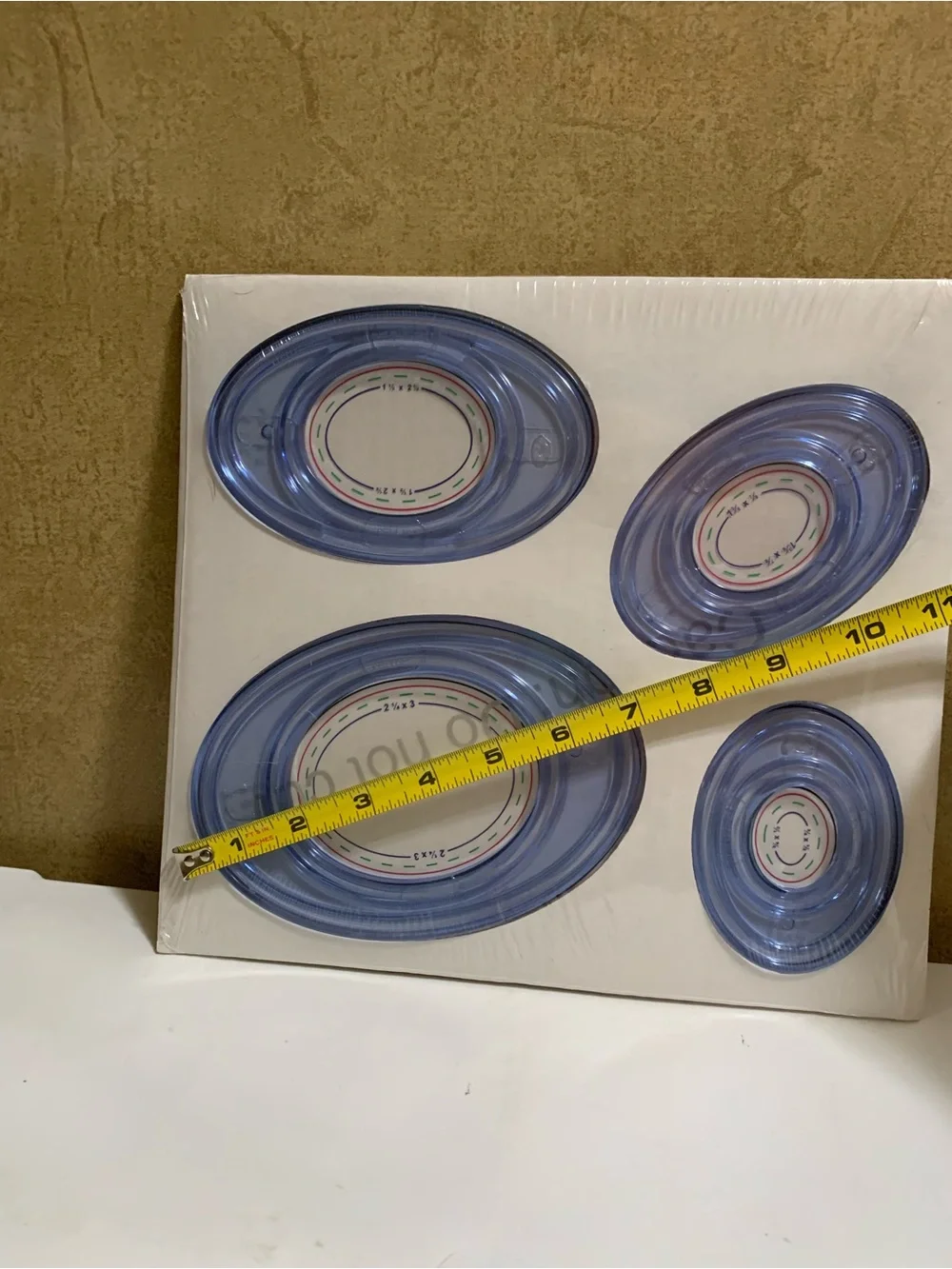 CREATIVE MEMORIES 4 Oval Cutting Patterns & Sizing Templates NEW in Pkg